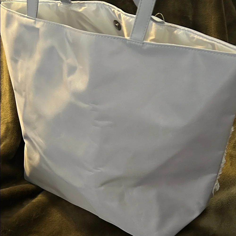 NWT Floral Gray Lavender Tote Bag